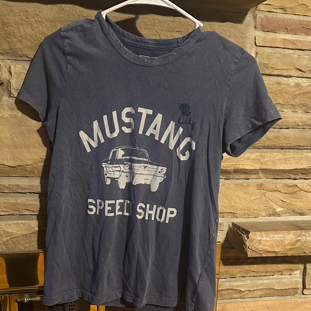Lucky Brand Blue Graphic Tee